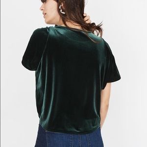 Madewell Velvet Top